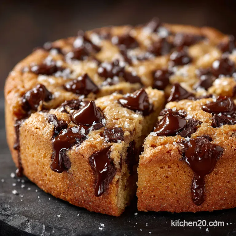 Giant Chocolate Chip Cookie Cake Easier Than You Think presentation