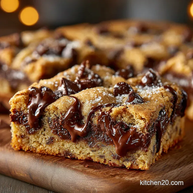 Giant Sheet Pan Chocolate Chip Cookie Cake Seriously Easy presentation