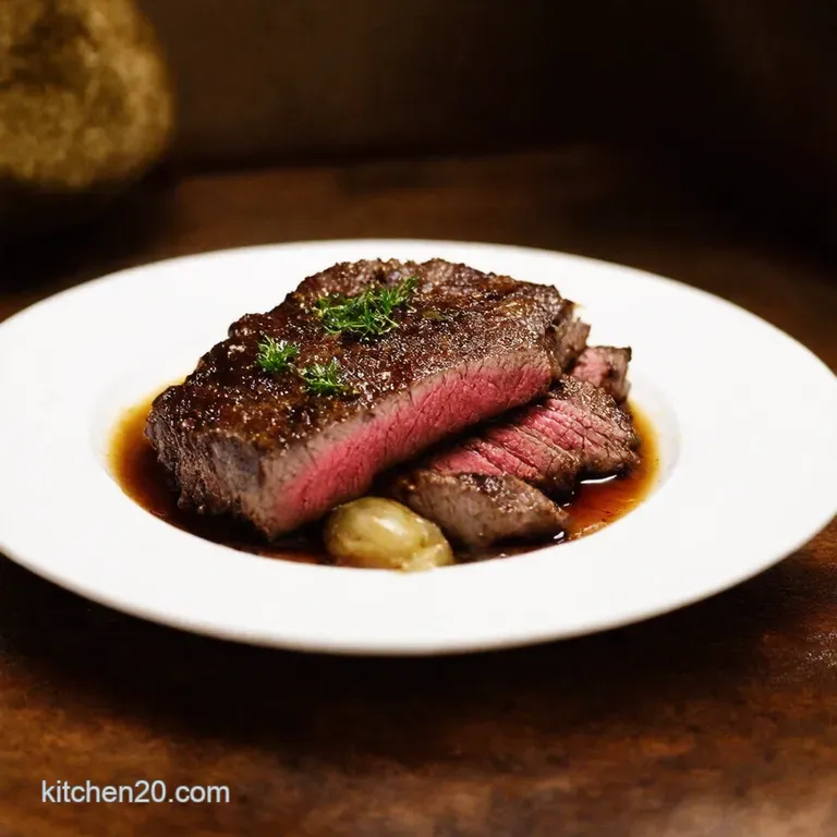 Ginger Soy Flank Steak Umami Bomb presentation