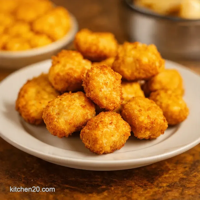 Golden Chickpea Nuggets Chip Shop Chick Style presentation