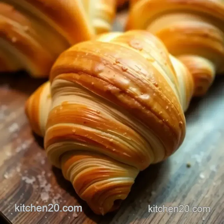 Golden Flaky Croissants: A Classic French Delight presentation
