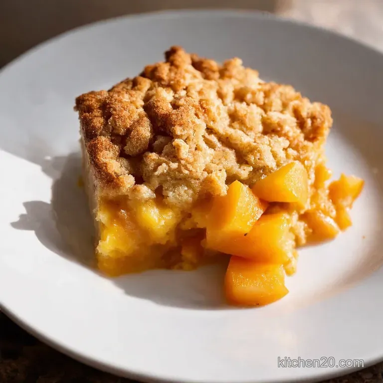 Golden Peach Crumble Dream