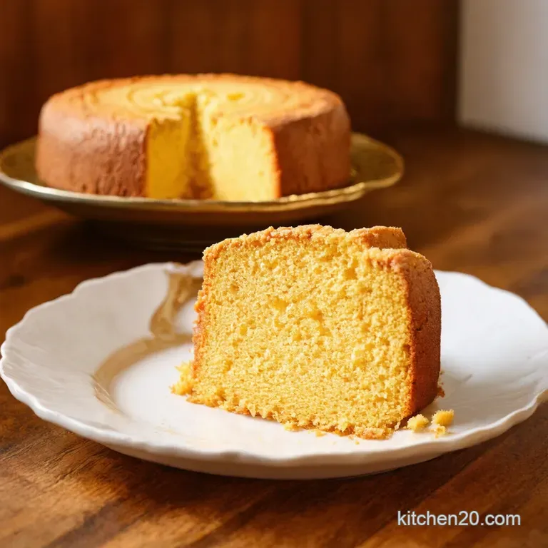Grandma Roses Golden Honey Cake presentation