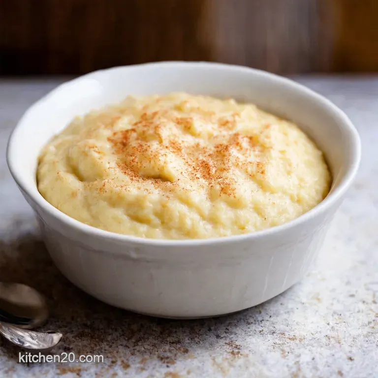 Grandmas Classic Creamy Rice Pudding presentation