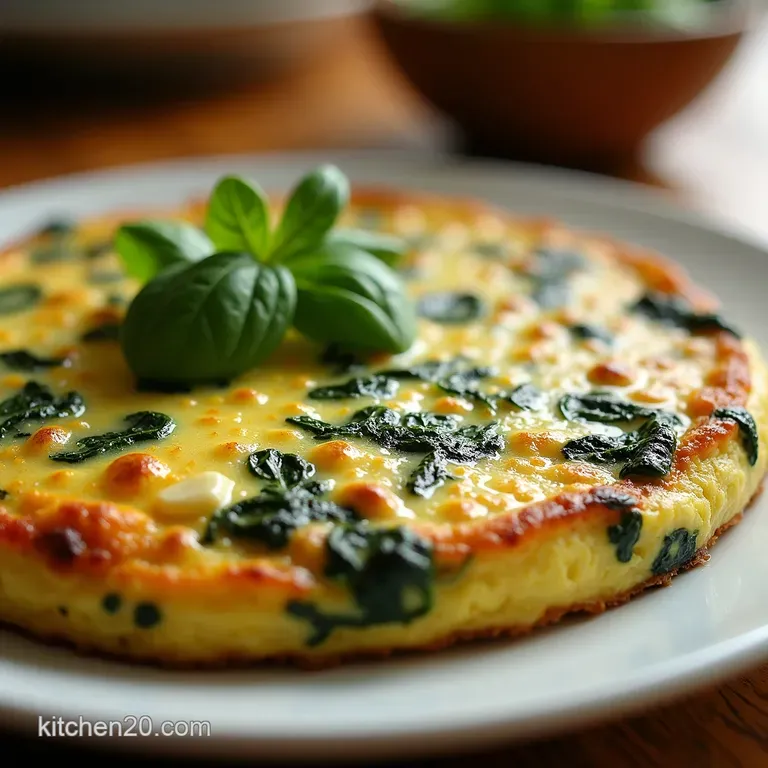 Greek Sunrise Frittata presentation