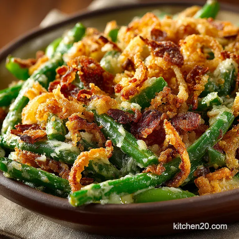 Green Bean Casserole Elevated a Thanksgiving Classic Reimagined presentation