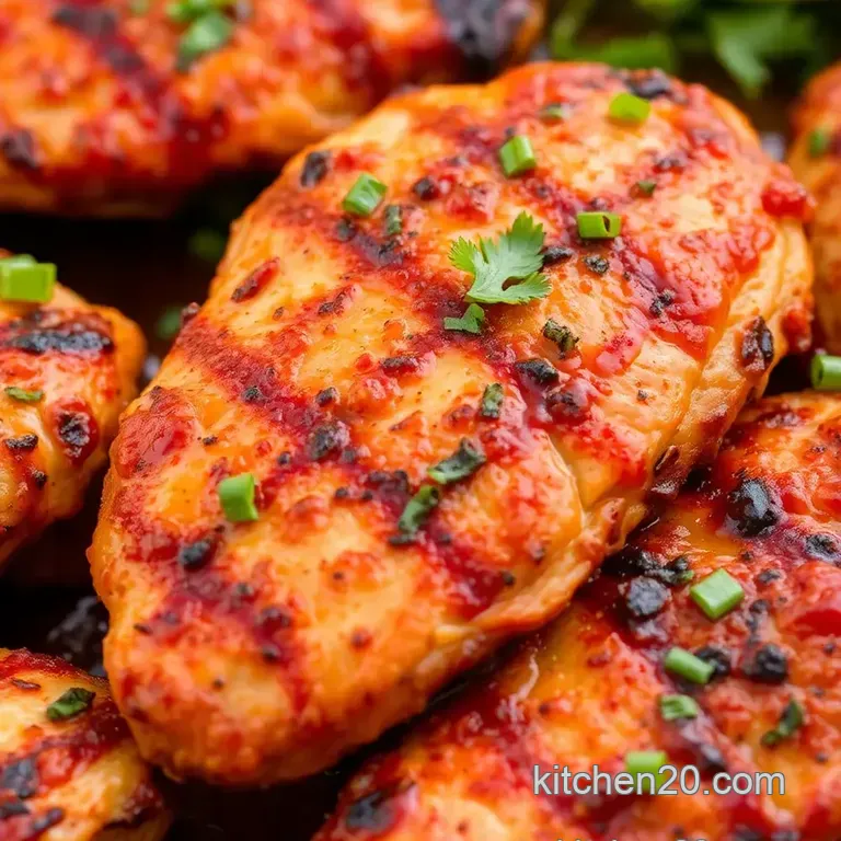 Zesty Grilled Spicy Chicken Recipe presentation