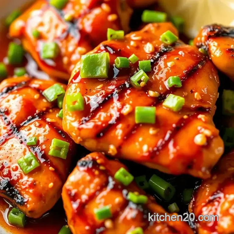 Grilled Chicken Deliciously Spicy Marinade presentation