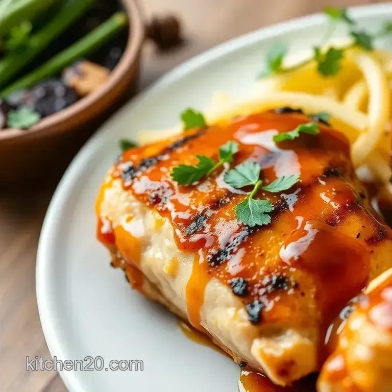 Grilled Chicken with Honey Bourbon Sauce