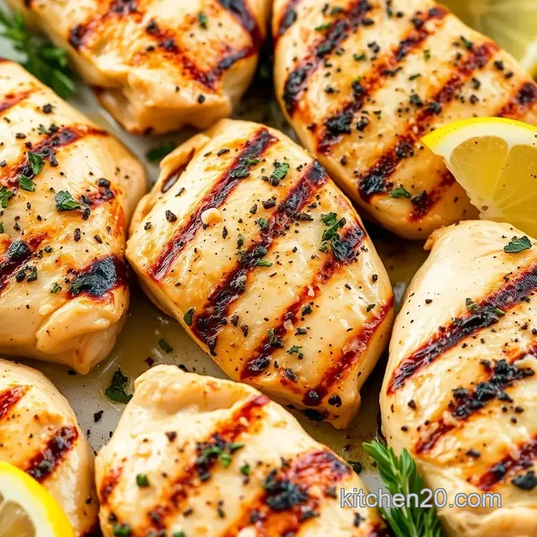 Zesty Grilled Chicken with Lemon & Herbs presentation