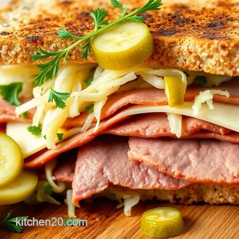 Grilled Corned Beef Turkey Sandwich Delight