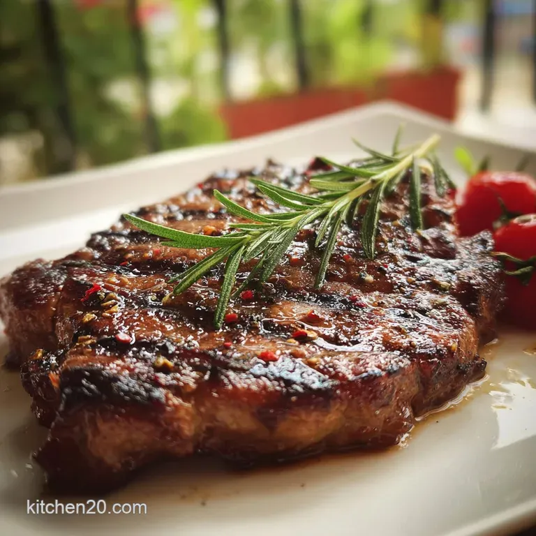 Grilled Rib Eye Steak: Velvety Rich Center