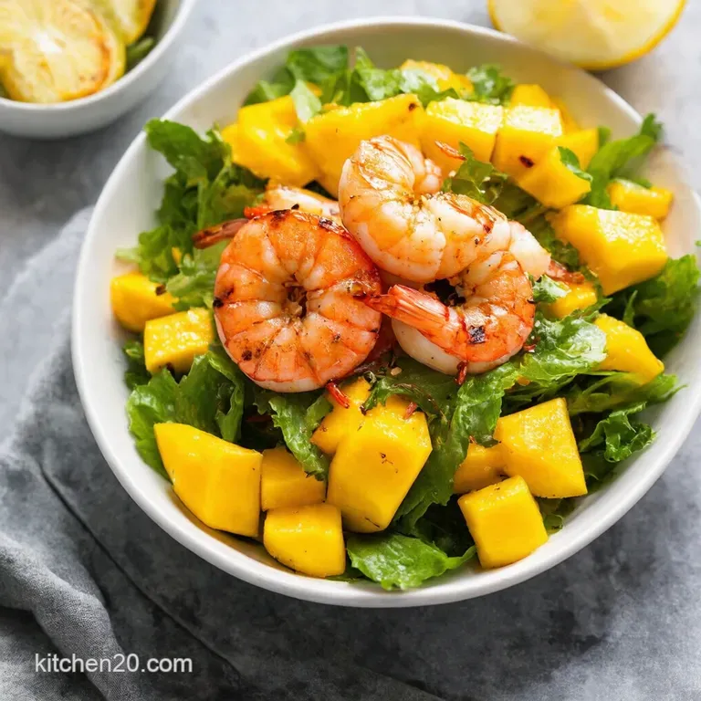 Grilled Shrimp Mango Salad with ChiliLime Dressing
