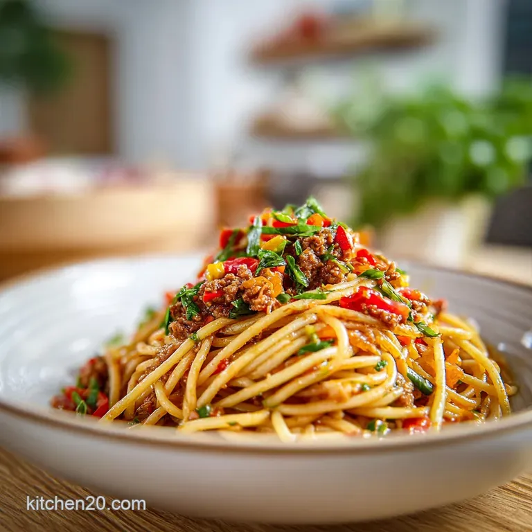 Haitian Spaghetti: Velvety & Umami Rich