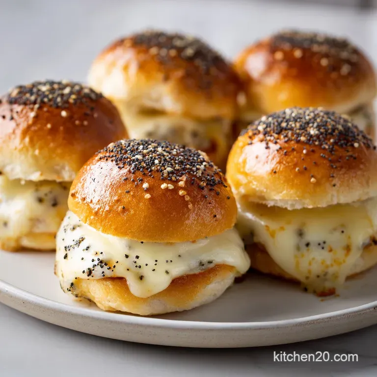 Ham and Cheese Sliders: Poppy Seed Butter