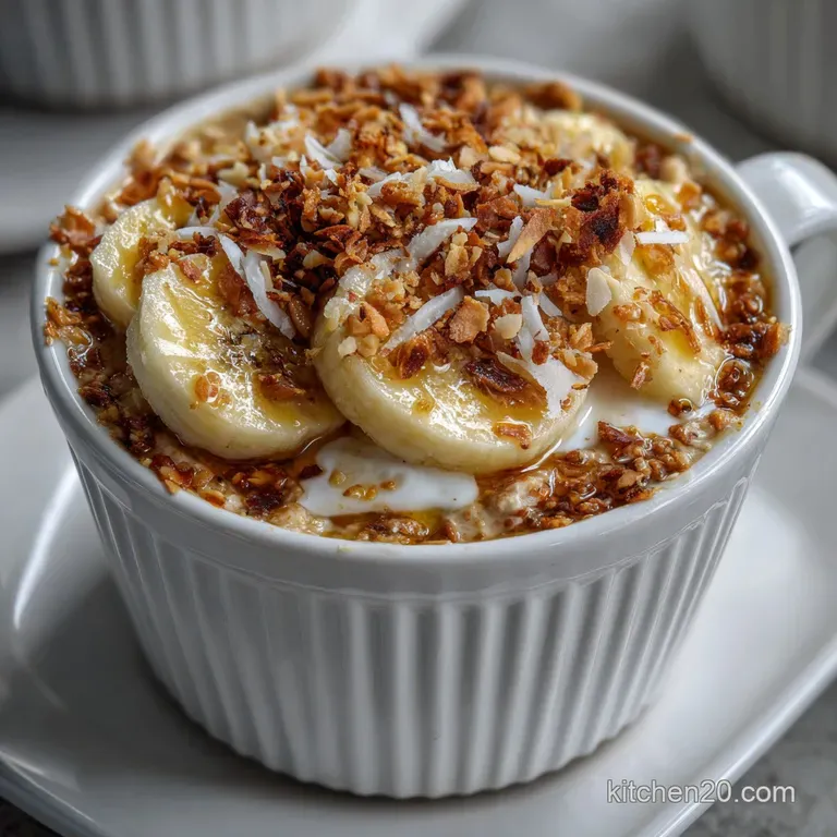 Healthy Banana Recipes: Creamy Overnight Oats with Spiced Crumble