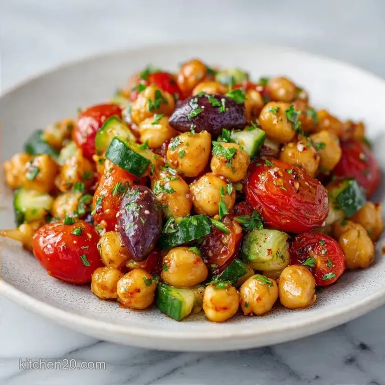 Healthy Chickpea Summer Salad: Fresh and Zesty