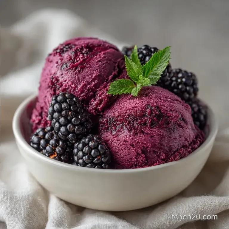 Healthy Mulberry Ice Cream: Creamy and Tart