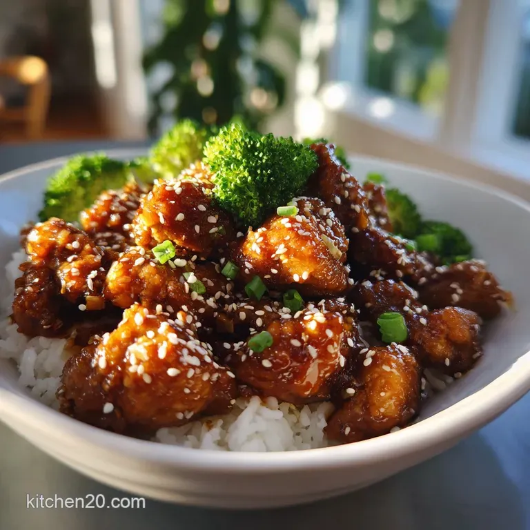 Healthy Sesame Chicken with Shattering Crisp Coating
