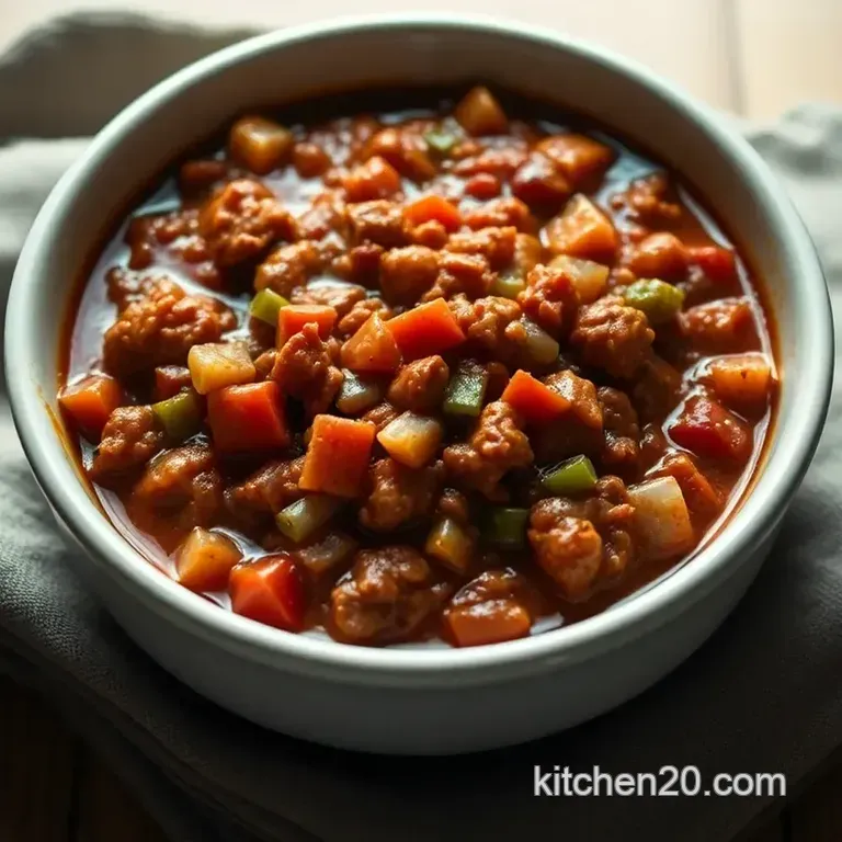 Heartfelt Chili No Beans: A Hearty Statement Without the Filler presentation