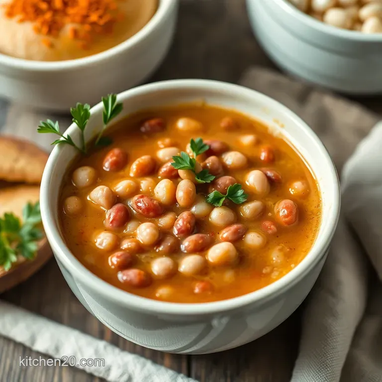 Hearty 15 Bean Soup - A Classic Comfort Food presentation