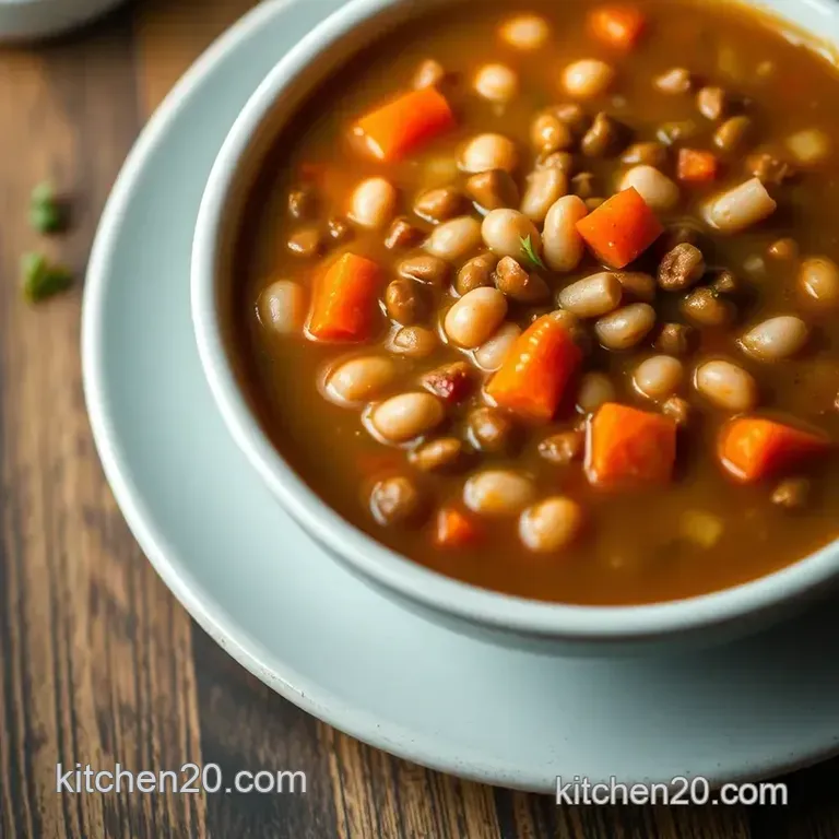 Hearty Navy Bean Soup: A Cozy Classic for Every Home Cook presentation
