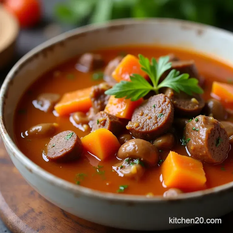 The Proper Job Hearty Vegetable Beef Soup Rich Homestyle Goodness