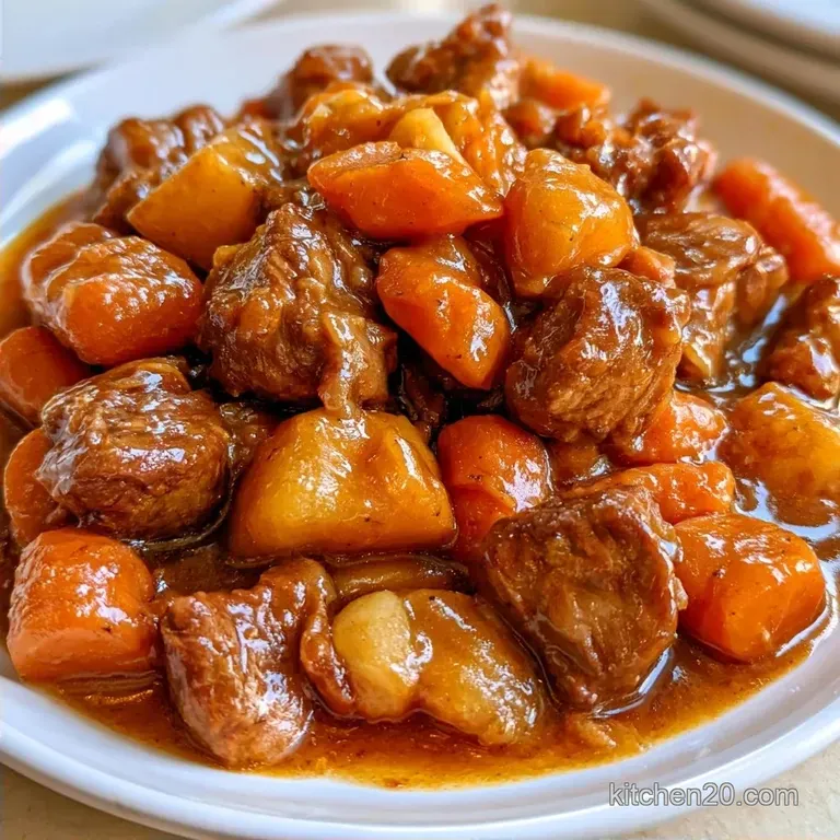 Hearty Vegetable Beef Stew with Root Vegetables