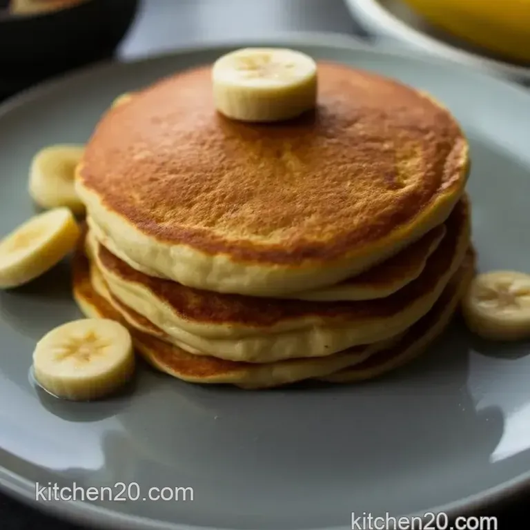 Heavenly Banana Pancakes: Fluffy and Delicious presentation