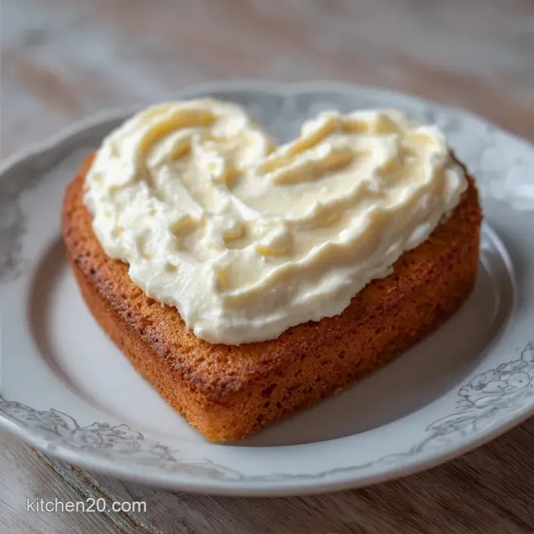 Homemade Heart Fathers Day Cake: Silky and Tender