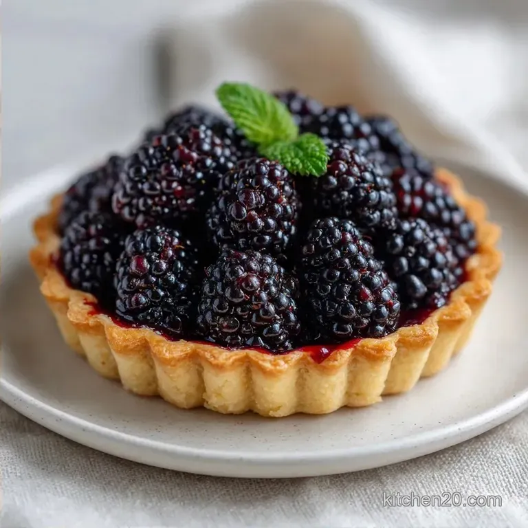 Easy Mulberry Tart: Shatter Crisp Crust