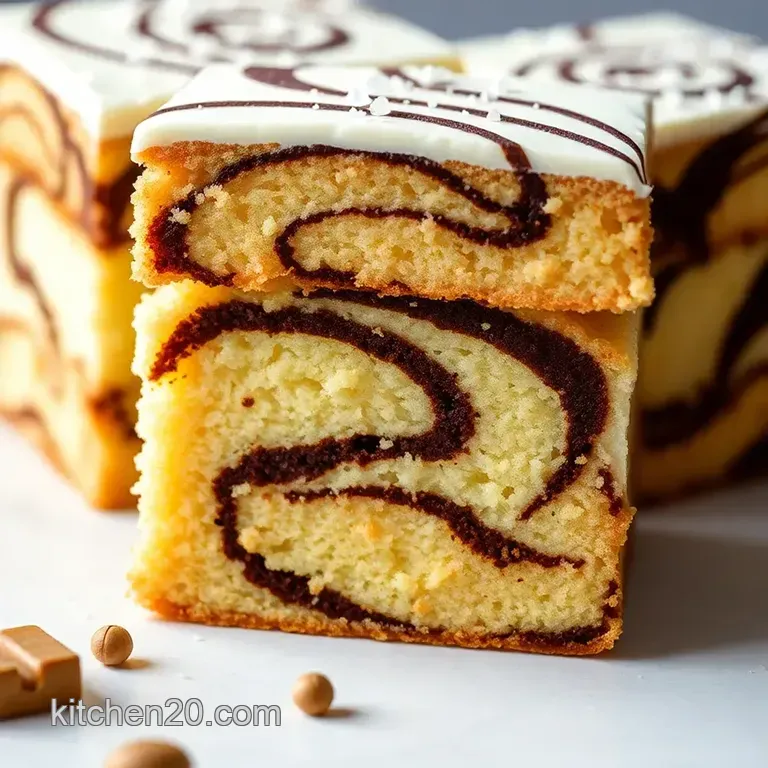 Homemade Zebra Cakes presentation