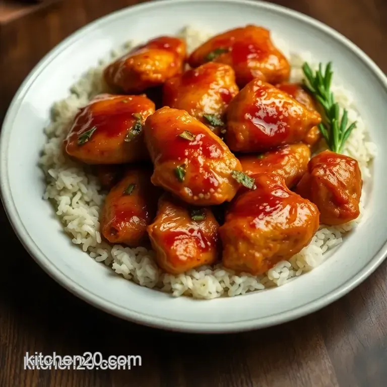 Honey Garlic Glazed Chicken Thighs: a Sticky Sweet Delight! presentation