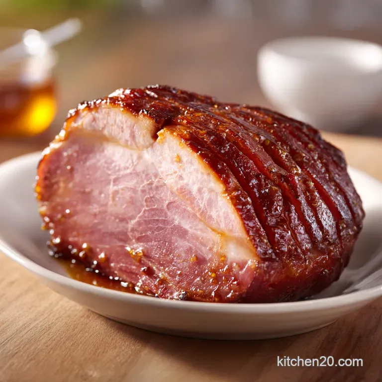Honey Glazed Ham: Mahogany Crust and Succulent Meat