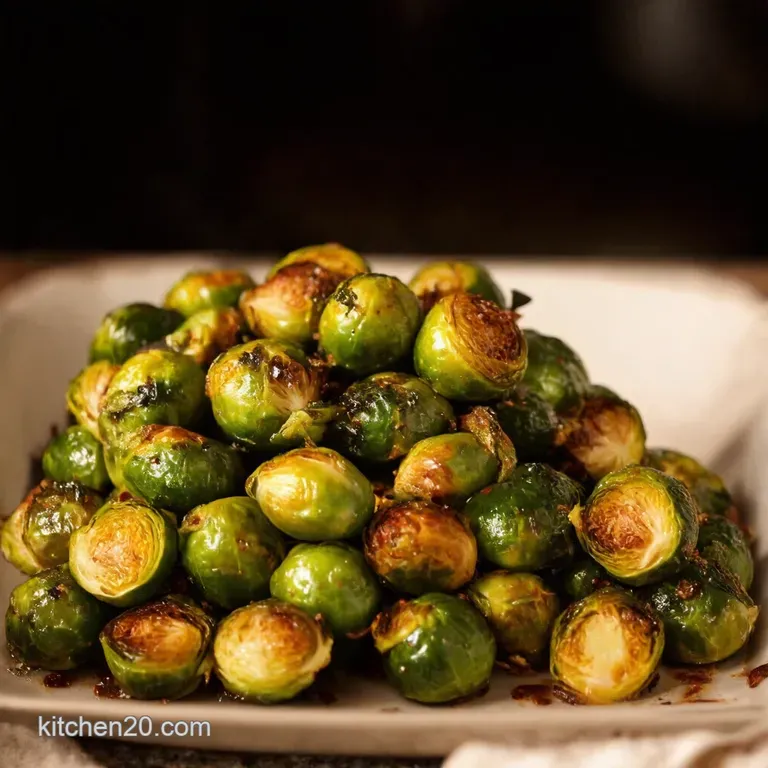 Ina Garteninspired Balsamic Roasted Brussels Sprouts presentation