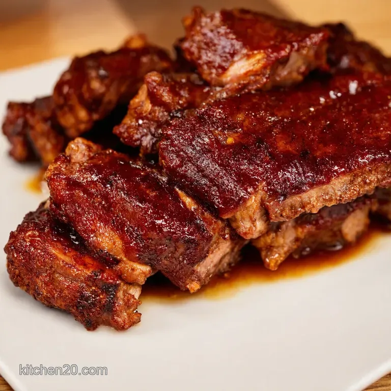 Instant Pot Bbq Ribs Falloffthebone Goodness presentation