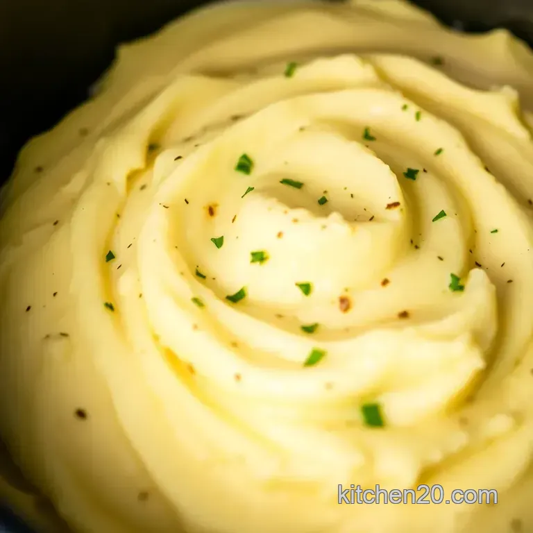 Instant Pot Garlic Herb Mashed Potatoes presentation