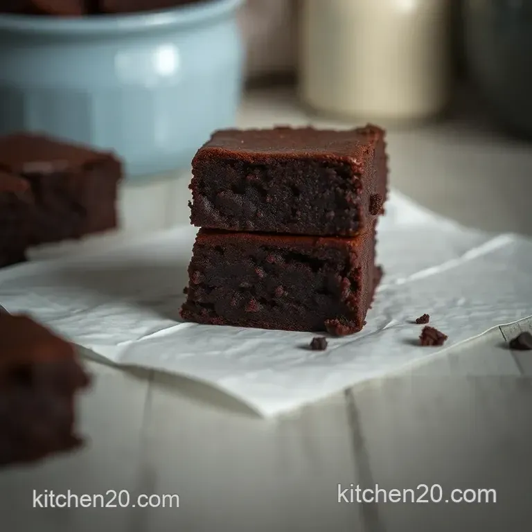 Irresistible Triple Chocolate Brownies presentation
