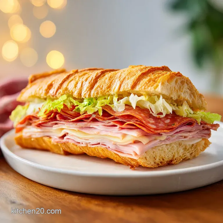 Italian Sub Sandwich: Layered and Non-Soggy
