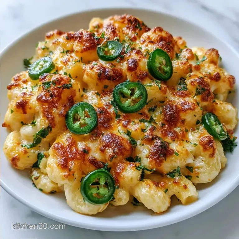 Jalapeno Popper Mac Cheese with Panko Crust