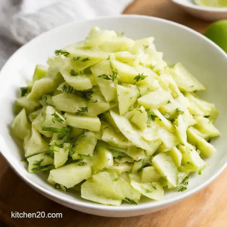 Jicama Jive A Crisp Zesty Lime Salad presentation