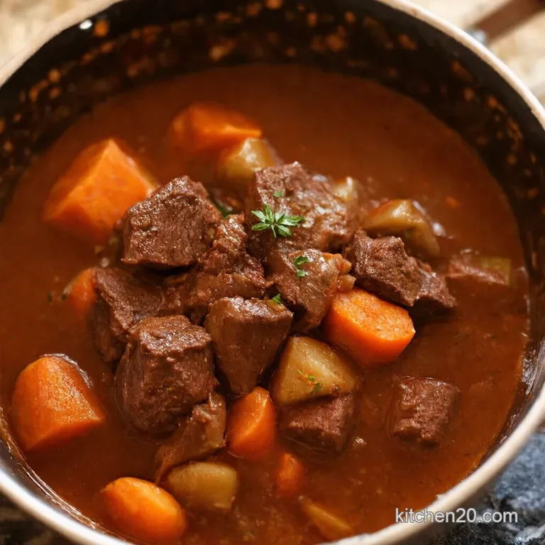 Julias Cozy Beef Bourguignon presentation