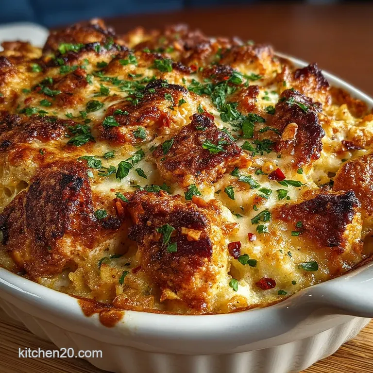 Easy Keto Buffalo Chicken Casserole Recipe Low Carb Creamy
