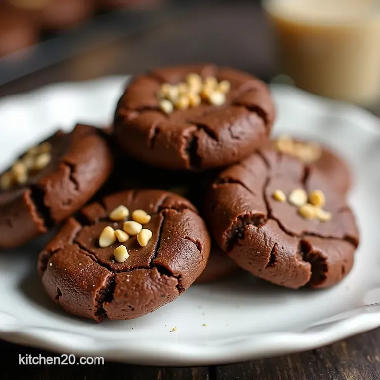 Keto Chocolate Peanut Butter NoBake Cookies