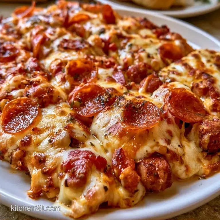 Cheesy Keto Crock Pot Pizza Casserole
