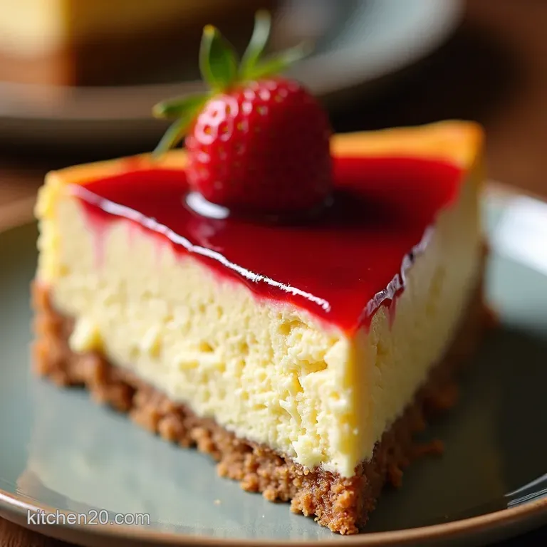 Keto New York Style Cheesecake presentation