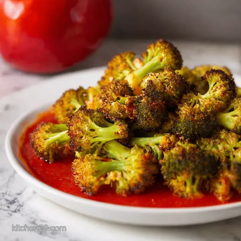 Knockyoursocksoff Roasted Broccoli with Garlic presentation