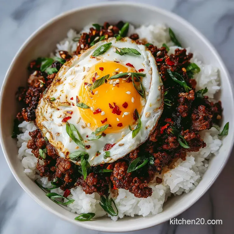 Korean Ground Beef Bowl