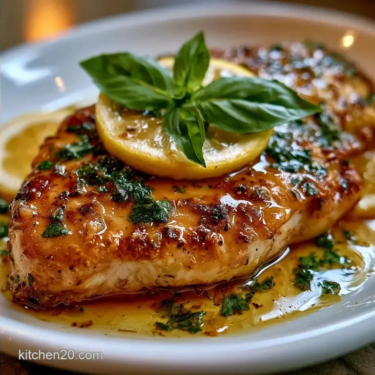 Lemon Basil Chicken with Garlic and Butter