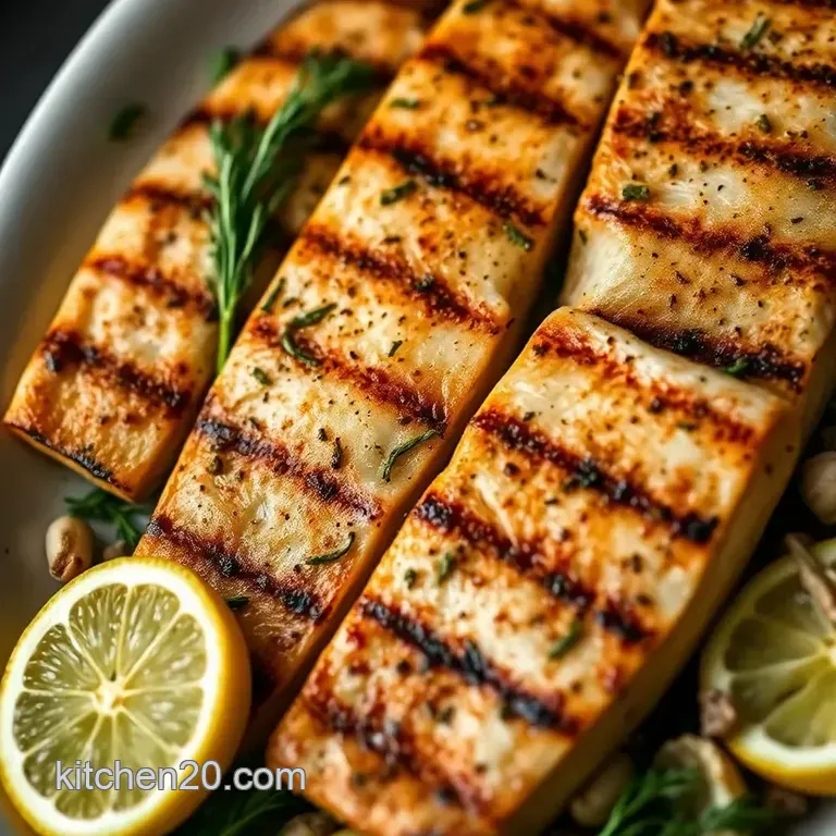 Lemon-Herb Grilled Steelhead Trout presentation
